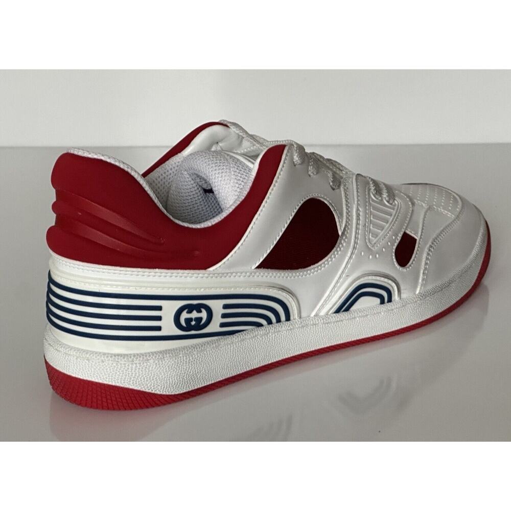 Gucci Men's Low-top White/Red Leather Sneakers 11.5 US (Gucci 11G) 697882 NIB IT - Picture 8 of 14